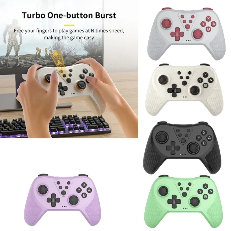 スイッチ/OLED/スイッチLite/Pro/PCのWireless Controller、6axis Burst Vibration GamePad BluetoothCompatible Connection