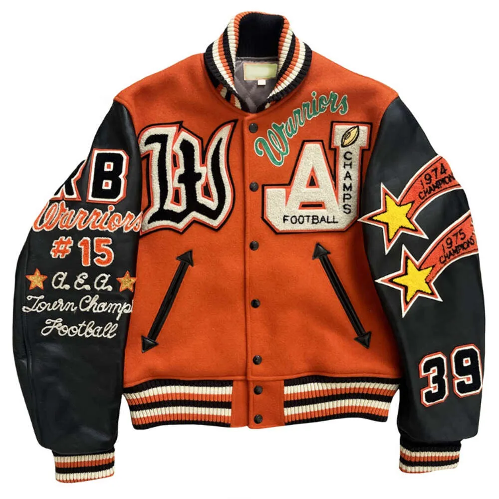 Giacche college da baseball Letterman in pelle da uomo vintage invernali e autunnali di alta qualità del produttore personalizzato 28