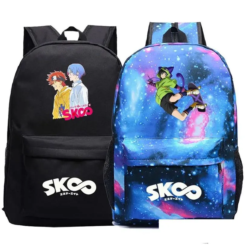 Sac à dos pour ordinateur portable Sk8 The Infinity Miya Reki Langa Sac d'école pour adolescents Étudiant Sac à dos de voyage décontracté Sacs pour hommes Cool Drop Delivery Com Otxmc