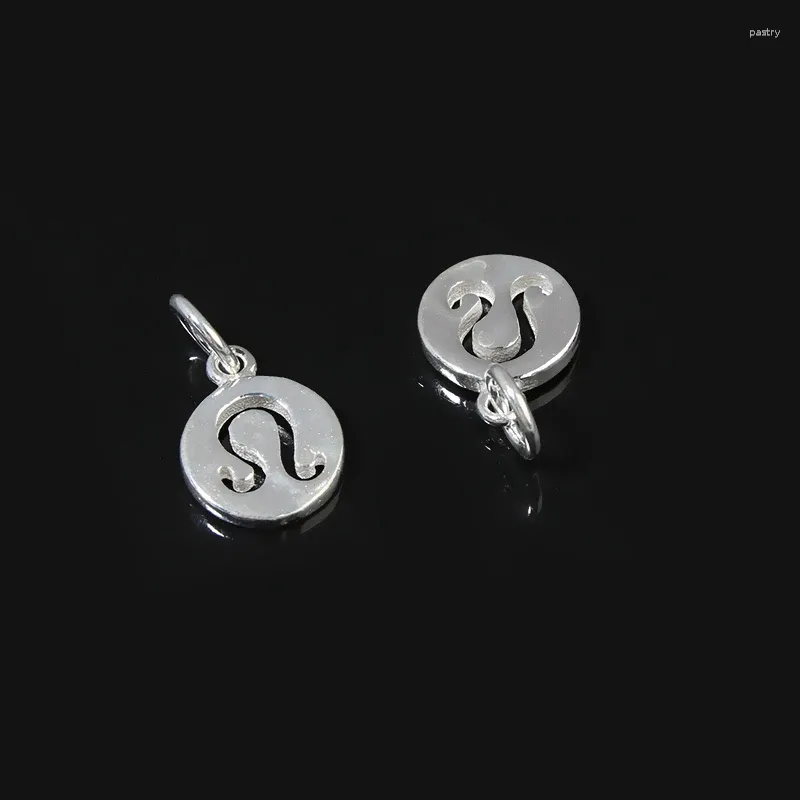 Dangle Earrings S925 Sterling Silver Twelve Constellations Hanging Tag Ear Studs Exquisite Accessories For Women Charms Jewelry Making