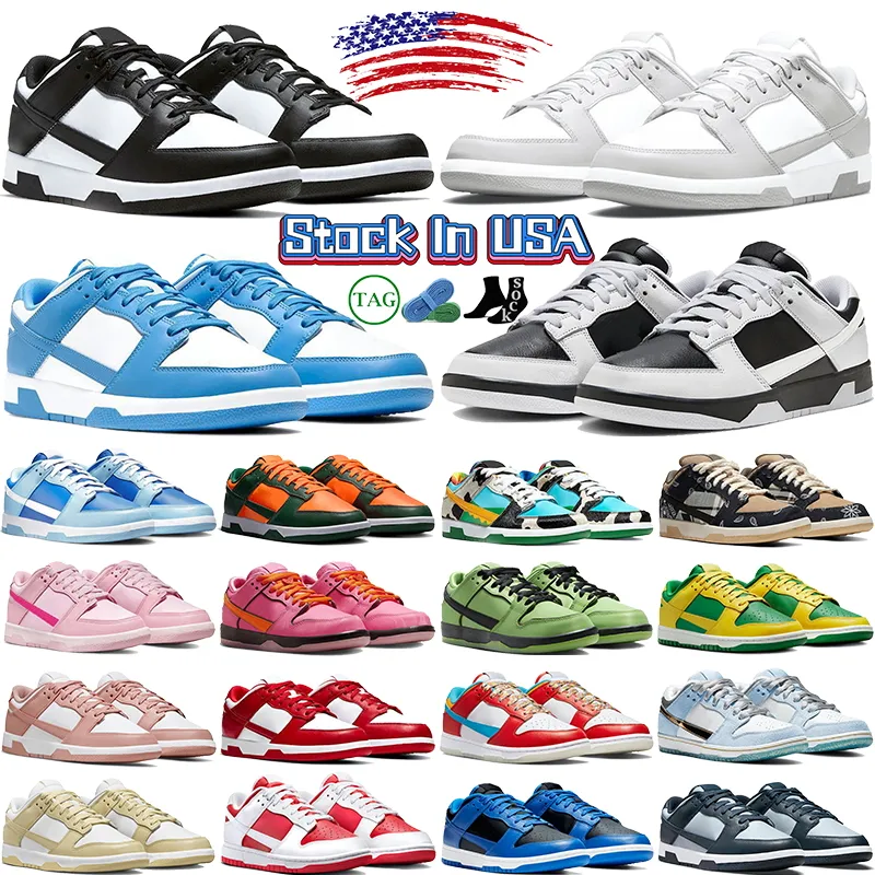 Designerskie buty do biegania niedrogi biała czarna panda dla mężczyzn Kobiety USA pończochy lokalne magazynowe trampki szary mgła unc przybrzeże czerwone argon sportowe trenerzy gai gai