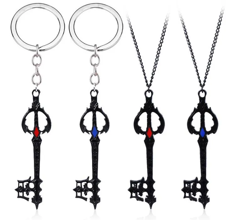 Gioco Kingdom Hearts Sora Keyblade Portachiavi in lega Portachiavi Portachiavi Portachiavi Portachiavi Ciondolo Collana Accessori gioielli7149160