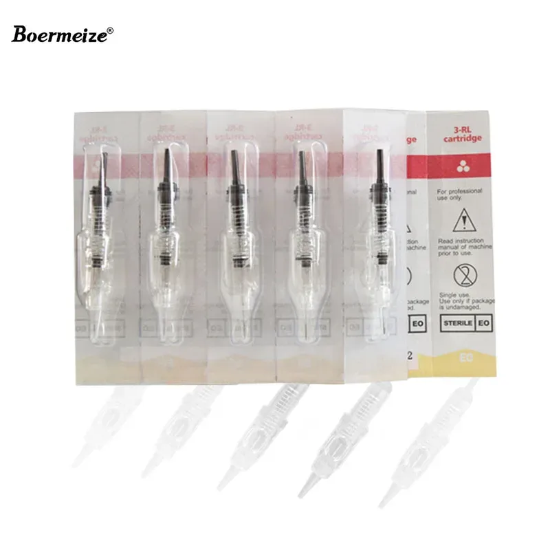 Needles 20piece 3RL Catridge Tattoo Needles Disposable Sterilized Tattoo Permanent Makeup Pen Machine Needles Tips Eyebrow lip