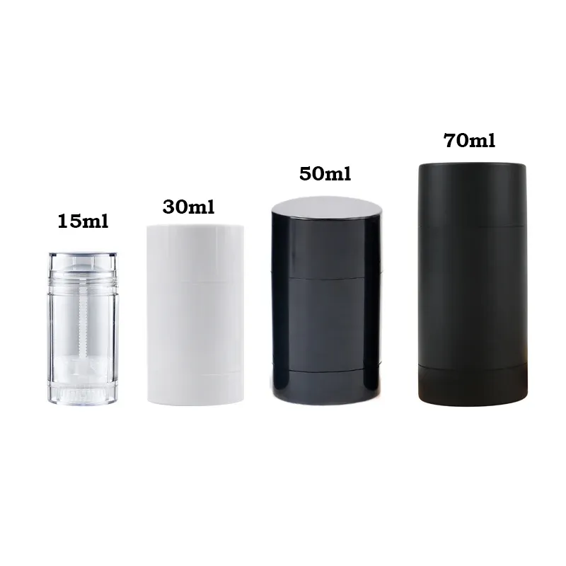 Butelki 12PCS 15G 30G 50G 75G Pusty pojemnik na dezodorant szczelność dla DIY DEODORANT TRANGUP TRANSPLAMA