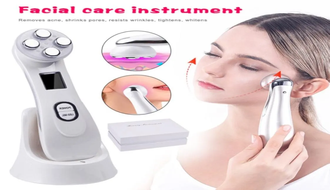 Machine de levage RF, outils de soins de la peau, 6 couleurs, thérapie par la lumière rouge, haute fréquence, dispositif de radiofréquence EMS pour le visage, LED potherapy8029084