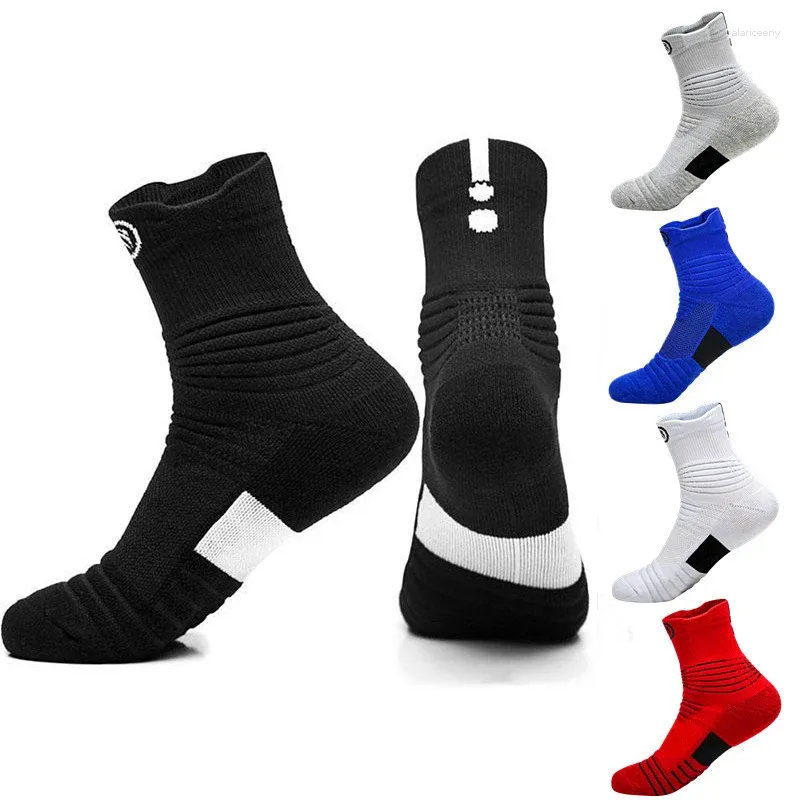 Chaussettes antidérapantes en coton pour hommes et femmes, chaussettes d'été à Tube Long, de Football, de basket-ball, de Sport, respirantes et déodorantes, 38-45
