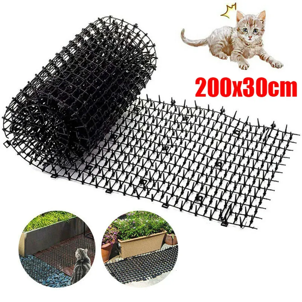 Tapis répulsif anti-chat de jardinage pour chat, avec bandes de piquants, sangles à pointes, éloigne le chien et le chat, fourniture de lutte antiparasitaire 240226