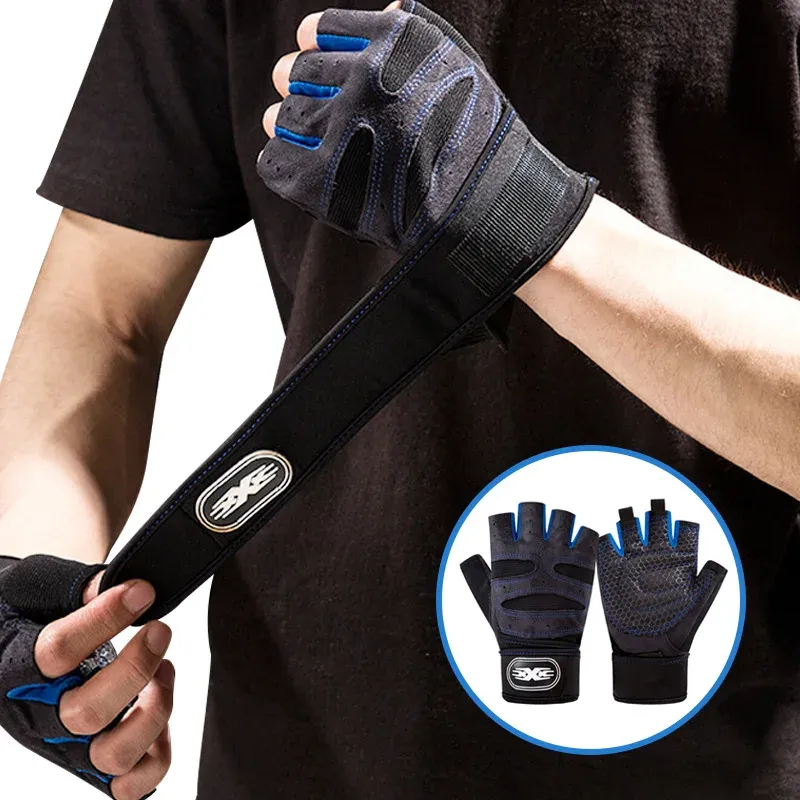 Gloves Dumbbell Gloves for Men Women Weightlifting Crossfit Bodybuilding Workout Sports Gym Training Gloves Nonslip Wrist Protector