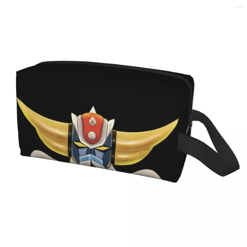 Kosmetiktaschen Reise UFO Roboter Grendizer Goldorak Kulturbeutel Kawaii Mazinger Z Make-up Organizer Frauen Schönheit Lagerung Dopp Kit Box