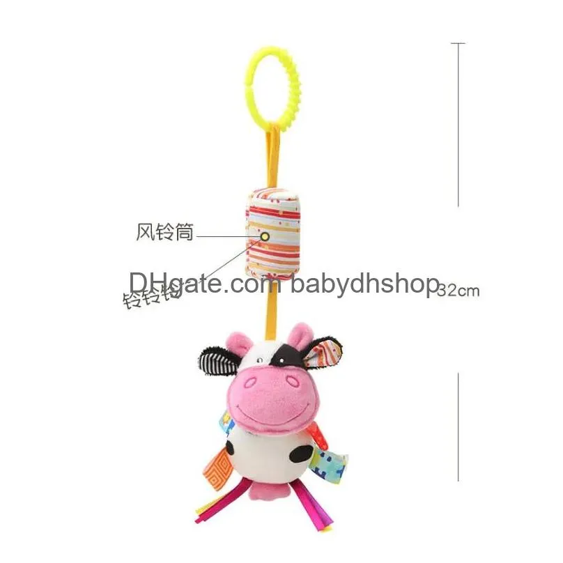 rattles mobiles 좋은 품질 Born Baby P Broin Baby P Stroller 만화 동물 장난감 교수형 벨 교육 024 개월 낙하 선물 Toddl Dh2xj