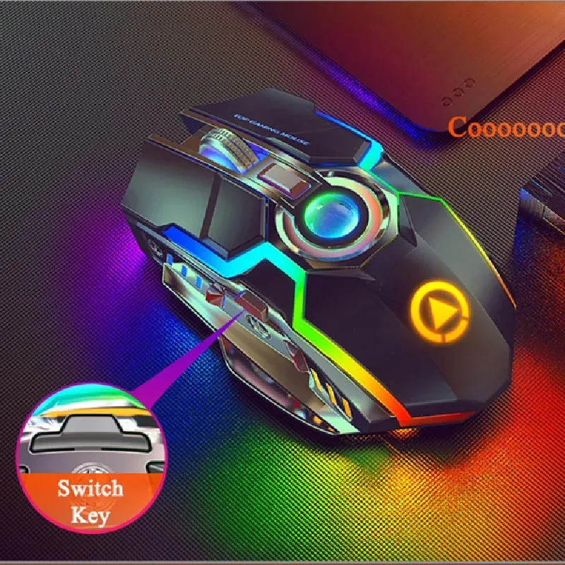 Souris nouvellement Portable 2.4Ghz souris sans fil réglable souris de jeu optique sans fil souris de jeu de bureau à domicile pour ordinateur portable