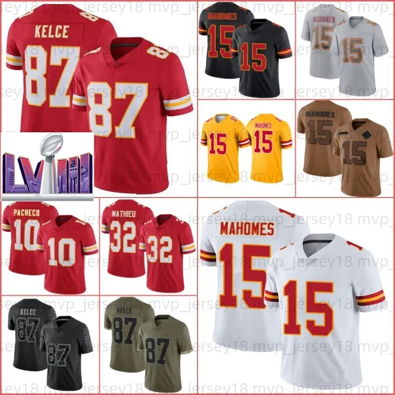 Patrick Mahomes Travis Kelce Isiah Pacheco Football Jersey Rashee Rice Nick Bolton Kadarius Toney Creed Humphrey Chris Jones Rashee Rice Sneed Xavier Worthy