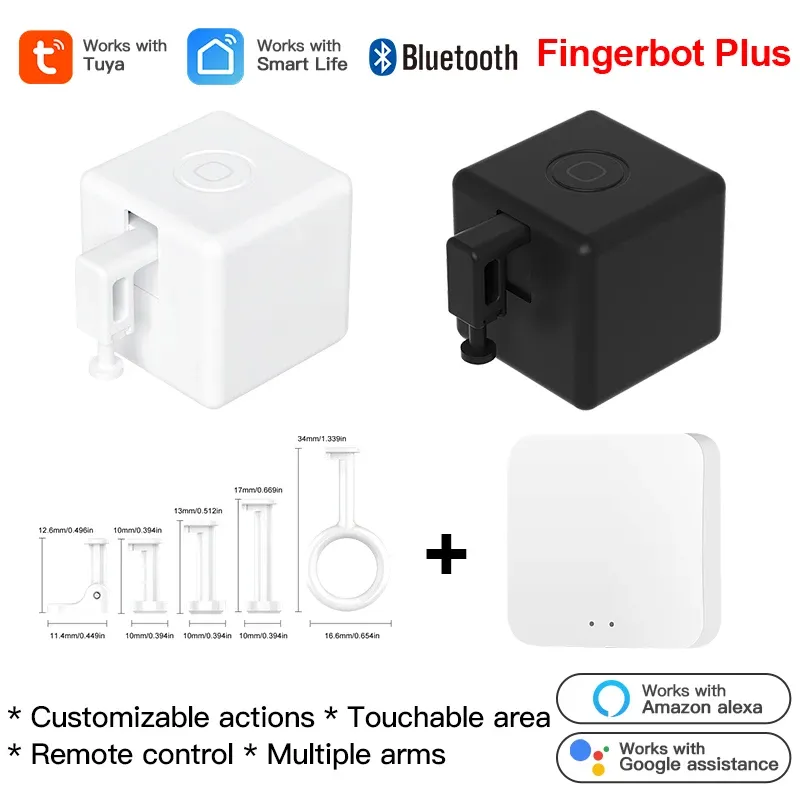 Kontroll Tuya Bluetooth Smart FingerBot Switch FingerBot Button Pusher Remote Control Smart Home For Alexa Google Assistant Voice Control