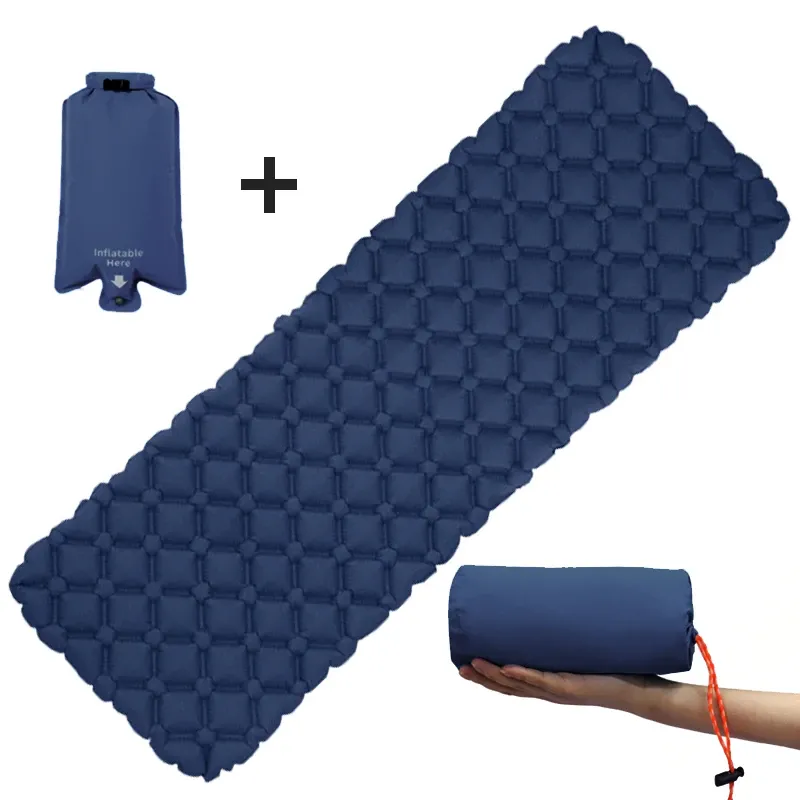 Mat Outdoor Outratable Matras, Ultra Light Diamond Camping Mat, bergbeklimmen Air Cushion, draagbare slaapmat, waterdicht en