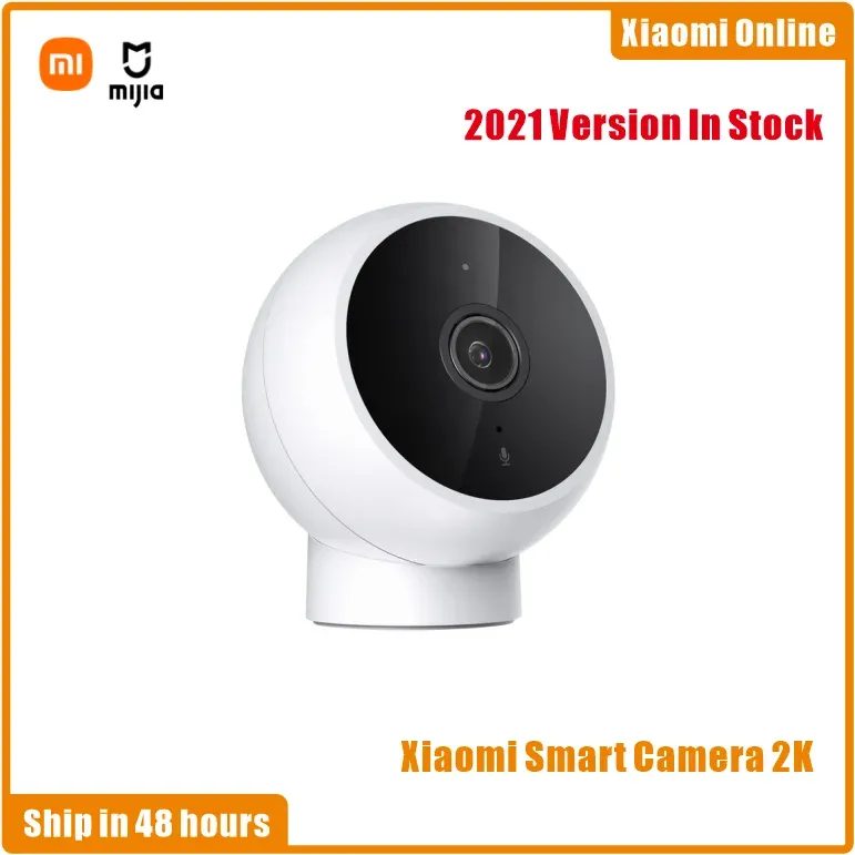 Controle 2022 Xiaomi Mijia Câmera inteligente 2k 1296P WiFi Visão noturna Áudio bidirecional AI Detecção humana Webcam Vídeo Cam Bebê Segurança Monito