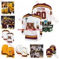 Ice Hockey Mens  Golden Gophers Custom Stitched 18 Mason Nevers 19 John Mittelstadt 20 Luke Mittelstadt Bryce Brodzinski Carl Fish Charlie Strobel Jerseys