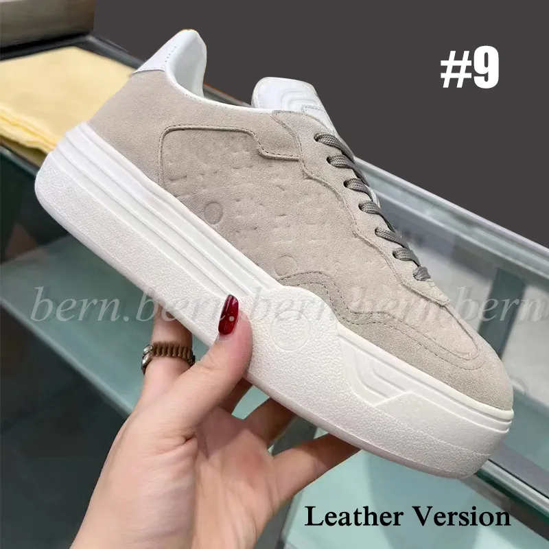 15 opções de couro/sem couro moda feminina sapatos casuais brancos tênis com logotipo de flor para casal masculino feminino EU35-41