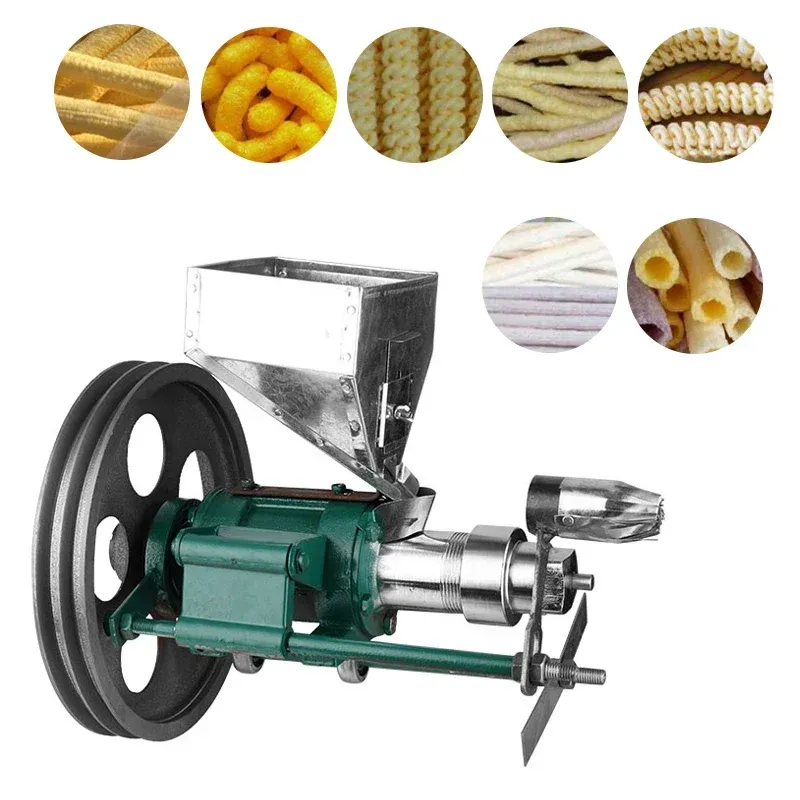 Prozessoren 25 kg/h Snack-Extruder 14 Verwendung Mais-Reis-Lebensmittel-Puffing-Maschine Twisted Hollow Stick Solid Crispy Popper Bulking-Maschine