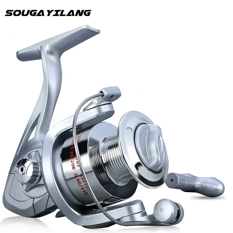 Reels Sougayilang 10004000 Fishing Reels Speed 5.2:1 Gear Ratio Right/Left Hand Sea Fishing Reel Saltwater Freshwater Spinning Reel