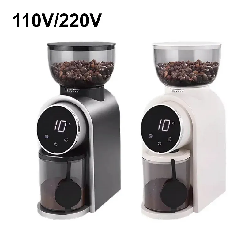 Utensili 110V/220V Macinacaffè commerciale/domestico Macinacaffè elettrico Macinino per caffè Macinacaffè fatto a mano Italiano Regolazione dello spessore