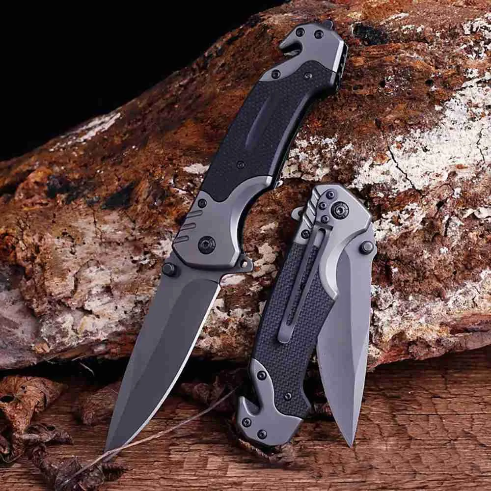 Tactical Folding Knife G10 High Hardness Multifunctional Self-Defense EDC Tool Camping Hunting Survival Pocket Saber