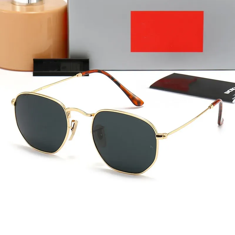 Men Rola Bin Classic Brand Retro Women Sunglasses Designer Eyewear Ray 3548 Bands Metal Frame Designers Sun Glasses with Box