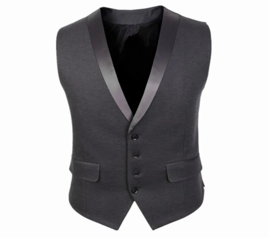 MEN039S Resmi Yelek Tek Kelime Kısacası Katı Fit Yelek Resmi İş Ceket İnce Takım Yelek Gilet Homme Çalışma Tarzı için Xn3522513