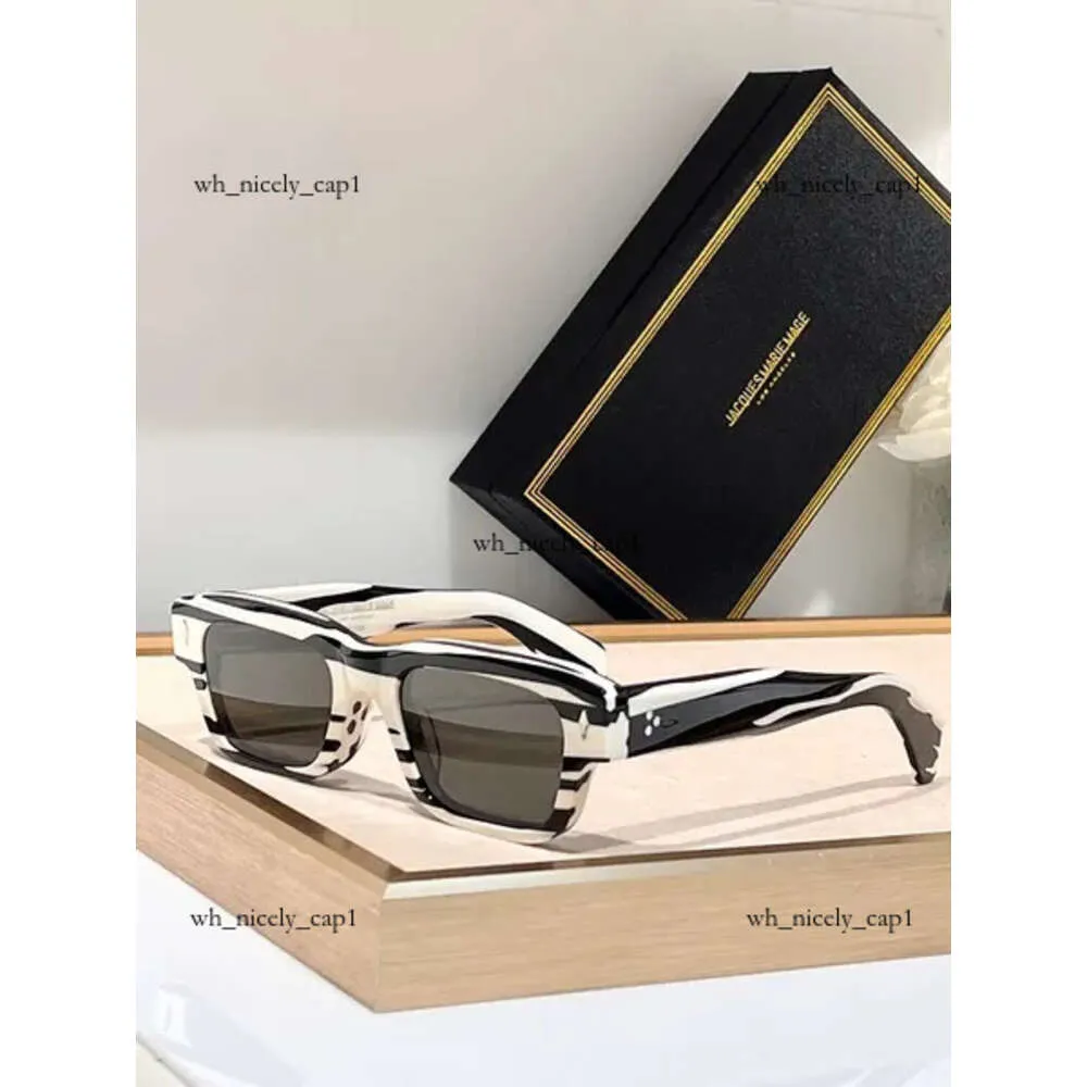 Chromees JACQUES MARIE MAG JEFF Lunettes de soleil pour femmes faites à la main avec monture en plaque épaisse lunettes pliables de luxe de qualité lunettes de soleil de créateur pour hommes Saccoche Trapstar 885