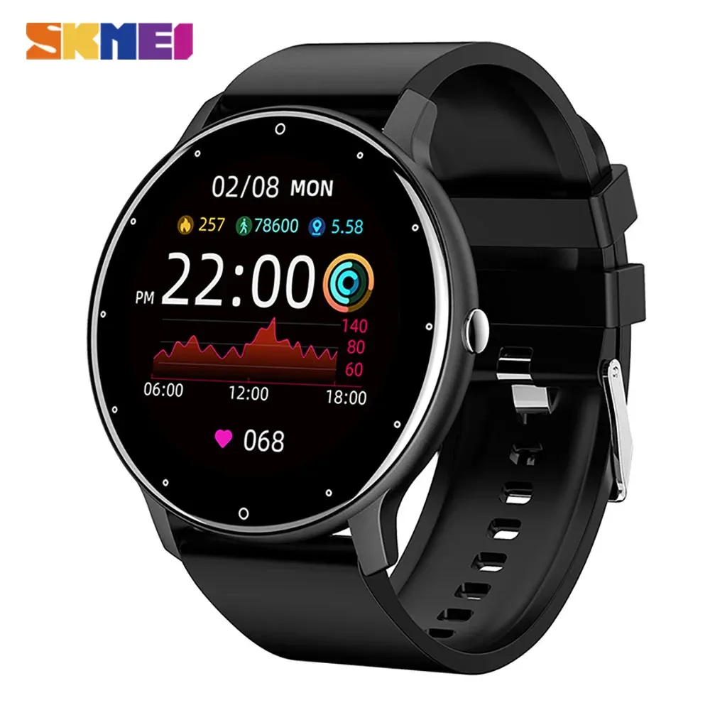 Montres Skmei Bluetooth montre intelligente plein écran tactile Sport Fiess Tracker Ip6x étanche Smartwatch pour Android Ios Xiaomi Huawei