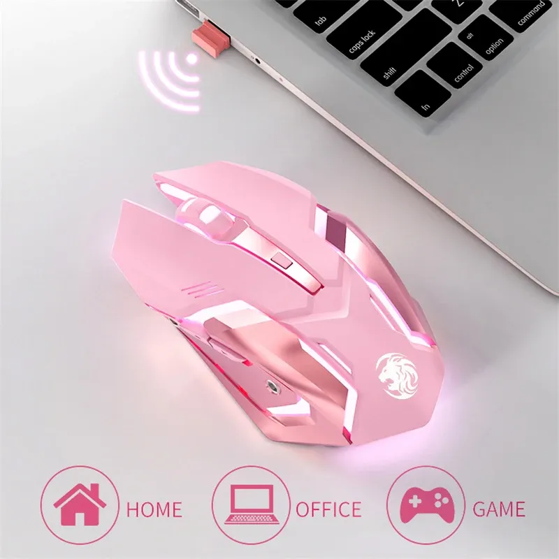 Mice Wireless Mouse Gaming Mouse USB Rechargeable 2.4G Wireless Bluetooth Mouse Mute Ergonomic Mouse Backlit Mice For Computer Laptop