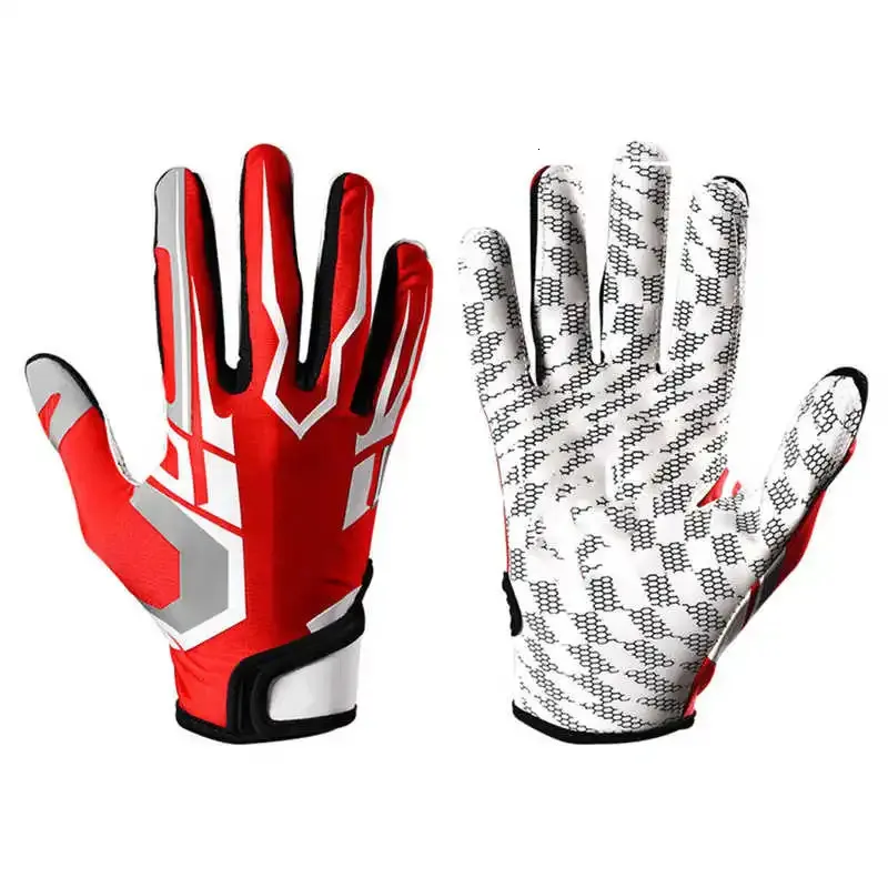 1 пара бейсбольных перчаток для ватина, перчатки для американского футбола, мужские и женские противоскользящие гелевые перчатки для софтбола, бейсбольные нападающие 240222