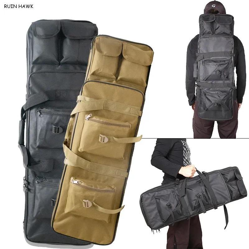 Taschen 81/94/118 Taktische Nylon -Waffen -Tasche Armee Militärjagdzubehör Tasche Outdoor AirSoft Rifle Case Waffe Trageschutz Rucksack