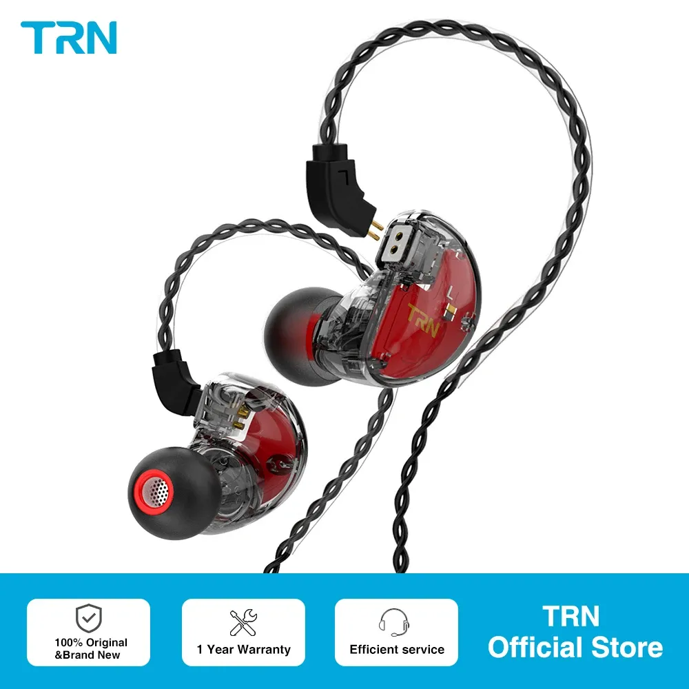 Наушники TRN V30 2BA 1DD Гибридные наушники-вкладыши IEM HIFI Monito Sport Наушники 3-приводные наушники-вкладыши Гарнитура 2-контактная съемная TRN MT1 CS2 VX Pro