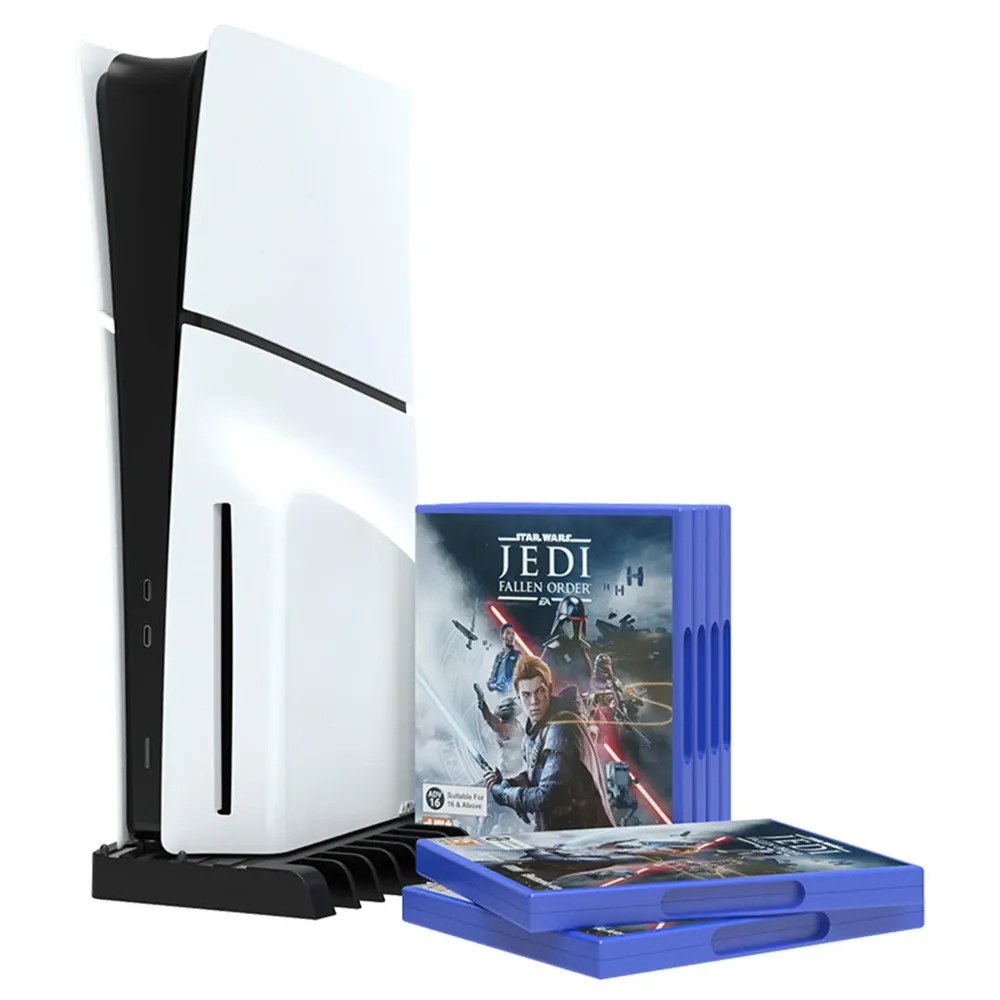 PS5 Slim Host Base Stand Game ve Disk Depolama Rafı PS5 Slim Game Console Aksesuarları