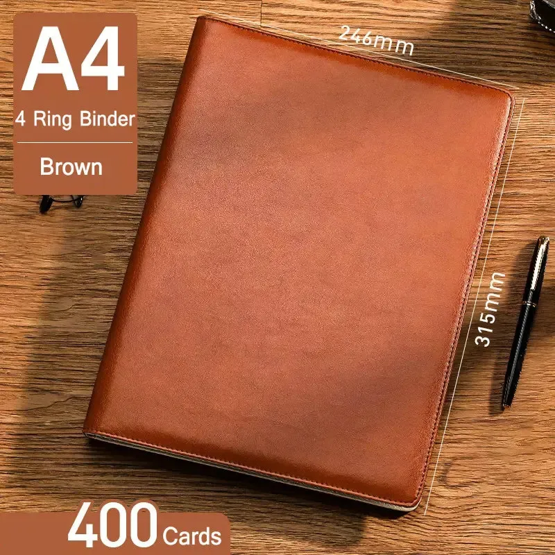 Credit Card Storage Pages A4 Binder Business Card Holder Book - 30 Pages  With 600 Pockets, Side Loading Clear Sleeves For Organizing Business &  Credit Cards 600 Pocket Capacity Binder Sheets