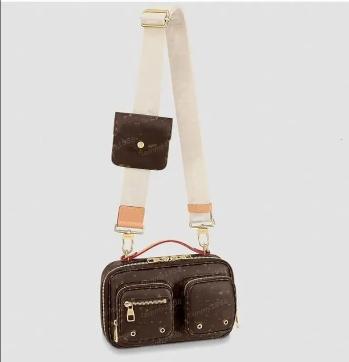 10A فائدة أحدث حقائب رياضية Crossbody Classical Counder أكياس كتف من الجلد الأصلي مصمم حقيبة يد تعبئة 80446