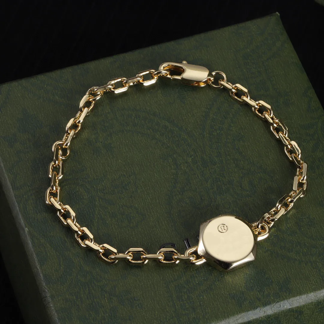 Bracciale con ciondoli di design di gioielli per donne, uomini, bracciale di design, braccialetto in oro 18k, regalo