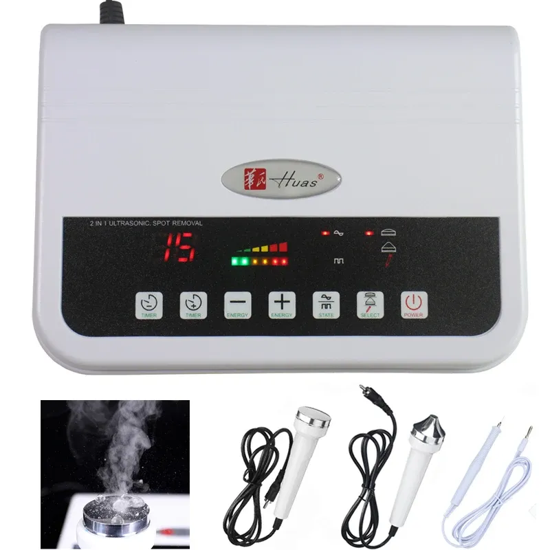 Appareil 3 en 1 Machine faciale à ultrasons Enlèvement de tatouage Anti-âge Visage Corps Machine de massage à ultrasons Soins de la peau Instrument de beauté