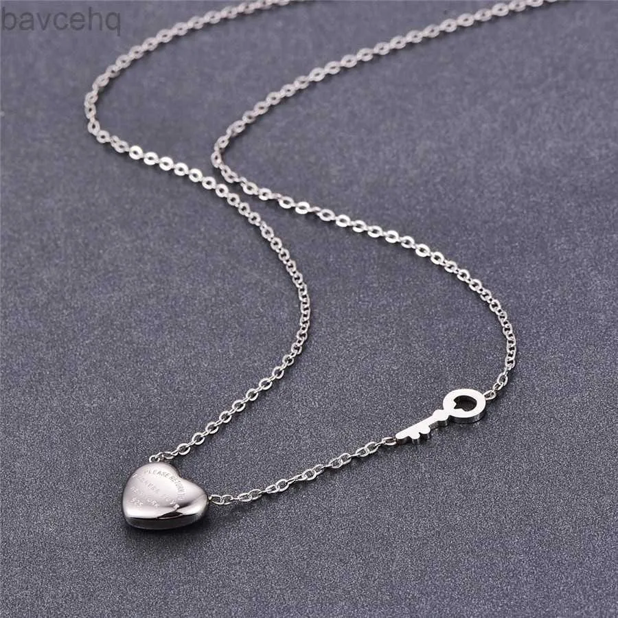 Top Pendant Necklaces Quality Women Luxury Designer Necklace Classic Heart Love Pendant Titanium Steel Fashion Jewelry 240302