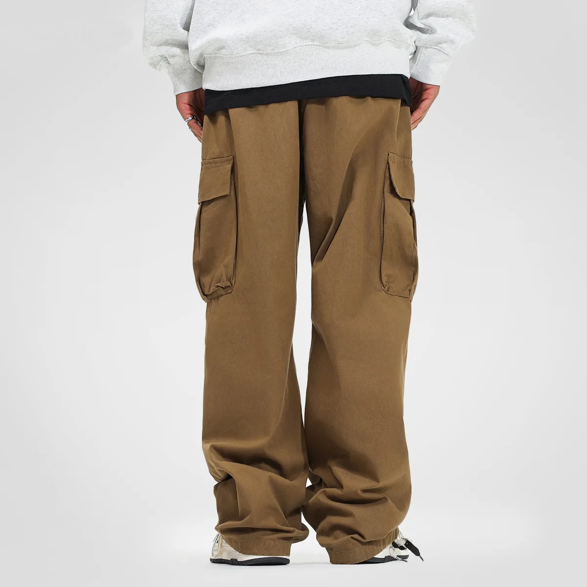 Весенне-осенние мужские брюки в стиле ретро в стиле горной складки для рабочей одежды в американском стиле