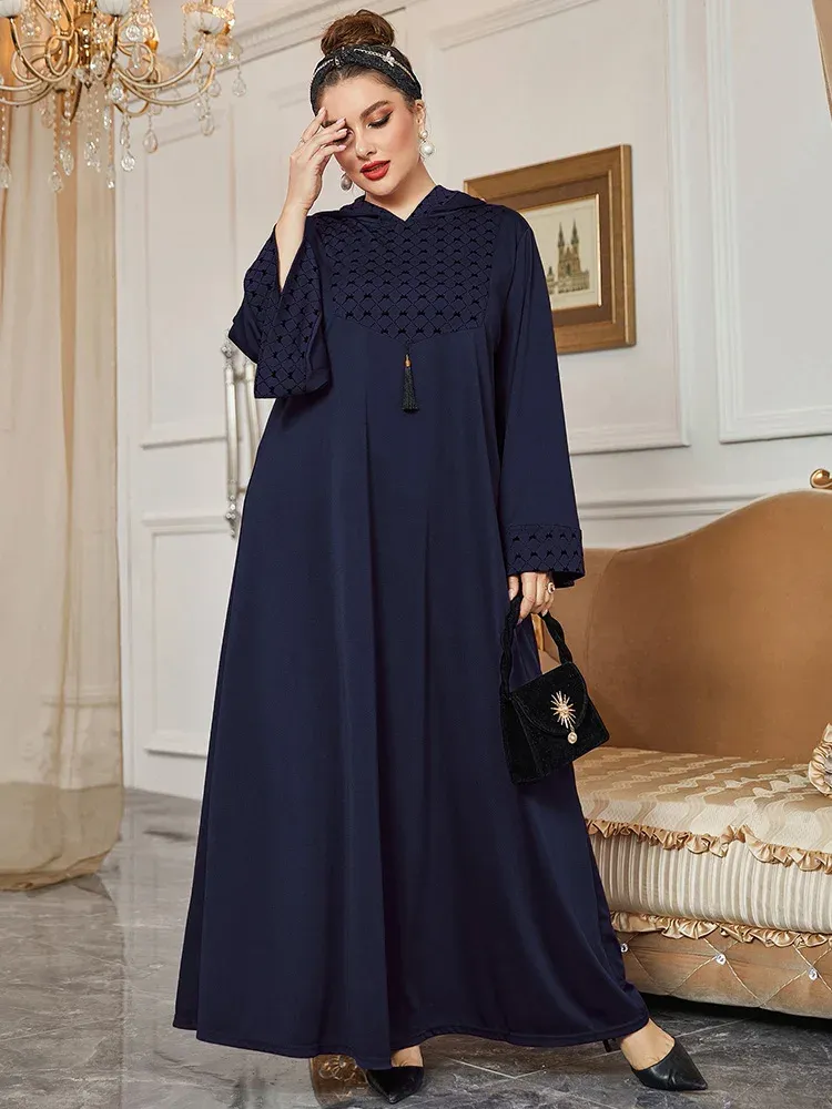 Robes Toleen femmes grande taille grande Maxi Robe 2022 décontracté élégant à manches longues Abaya musulman turquie fête soirée Festival Robe vêtements