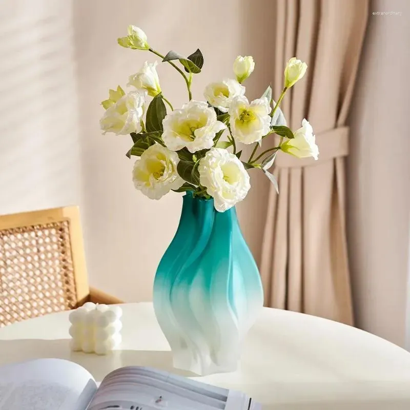 Vaser nordisk heminredning vardagsrum dekoration estetisk stor storlek vas bröllop bord dekorativt blomma kruka glas