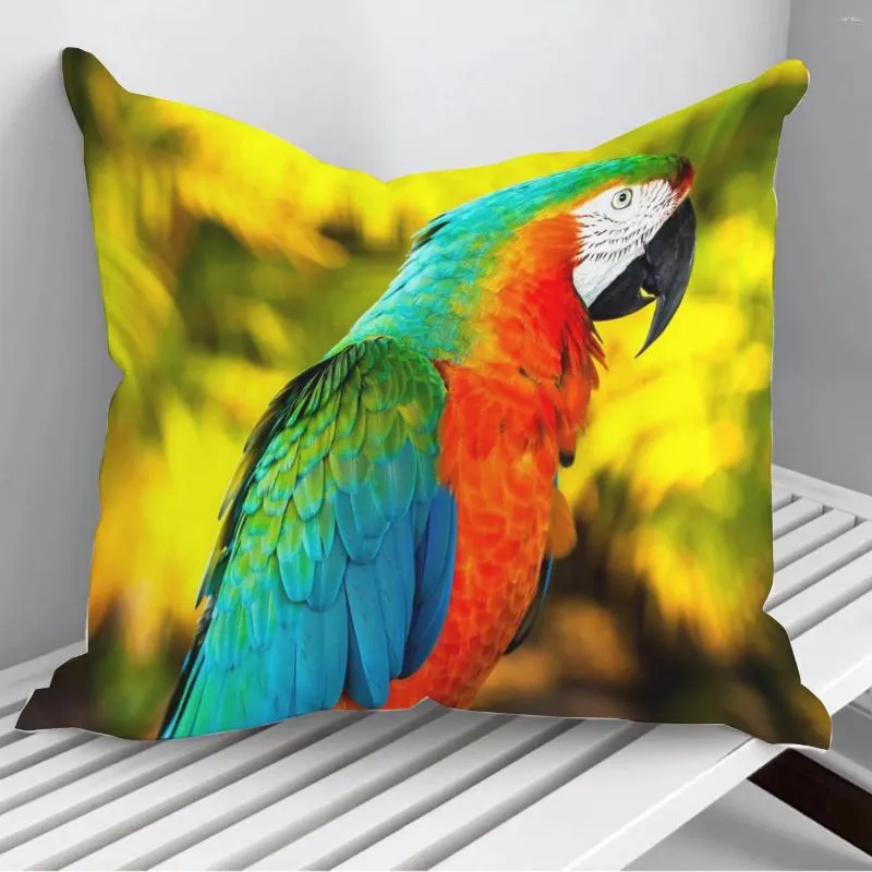 Cuscino bellissimo pappagallo cuscini copritini sul divano decorazioni per la casa 45 45 cm 40 cm Regalo Cojines gocce