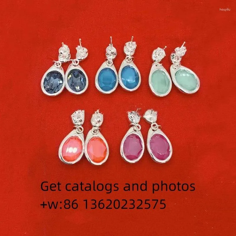 Studörhängen högkvalitativ Unode50 smycken Produkt Glänsande NET Röd bröllopsdag Kvinnors gåva