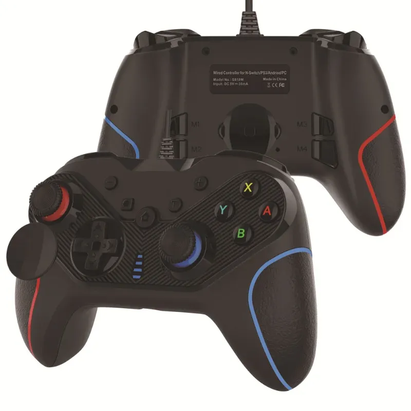 NSスイッチ用のゲームパッド有線ゲームコントローラーLITE OLED CONSOLEL GamePad Joystick for PS3 PC Android携帯電話