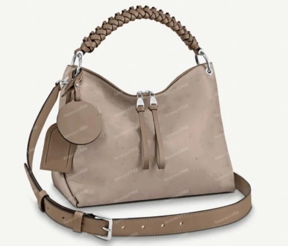 Beaubourg Hobo Designer Shoulder Bags 10a Quality Luxury Cross Body Handbag Hobo Bag äkta läder Kvinnor Tote Mono Flower Weaving Shoulder Bags 55090
