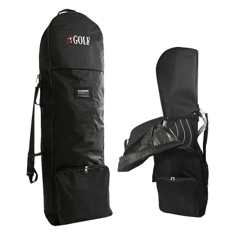 Saco de viagem de golfe com rodas acessórios de golfe suprimentos clube de golfe capa de viagem alça ajustável tamanho universal saco de aviação de golfe 240227