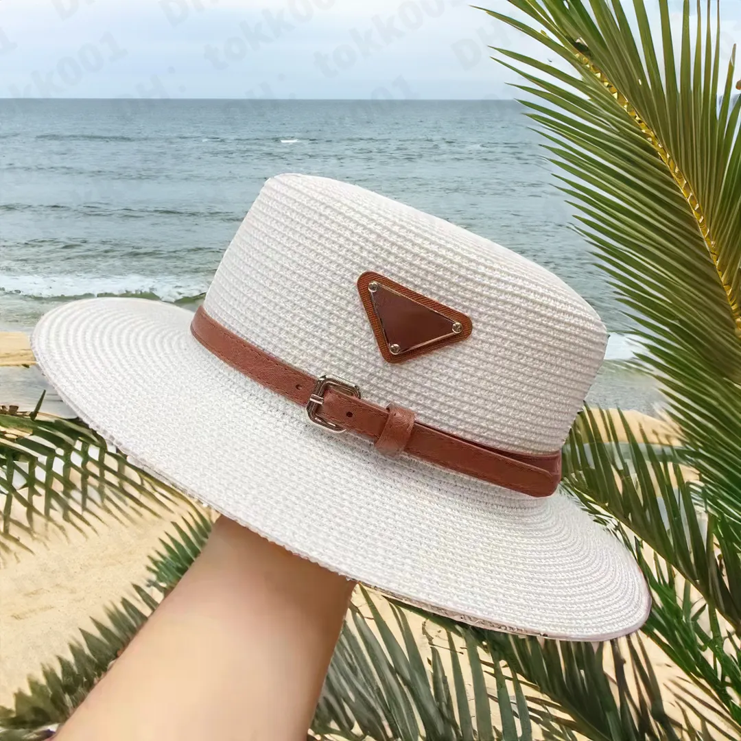 Stilista pra dda berretto di lusso con cappello a secchiello per donna ragazza berretto di paglia primavera estate moda vacanza ampia tesa spiaggia parasole cappelli panama