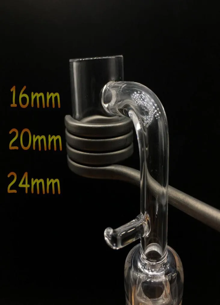 16mm 20mm 24mm Quartz Enail Banger avec crochet 10mm 14mm 18mm Quartz E Nail Banger Nails pour Enail Coil Heater Enail Kits6139169