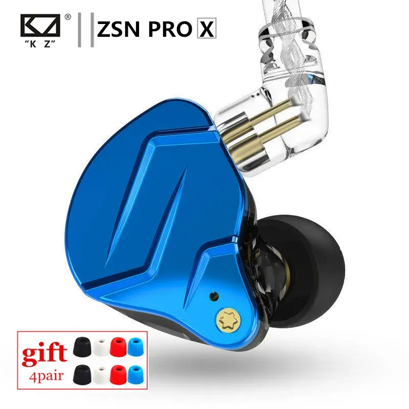 Kulaklıklar KZ ZSN PRO X 1DD 1BA HYBRID DRIVE HIFI METAL EAR EAR EARLOP SPOR GÜRÜLÜCÜ KARABUD Kulak Kulağı KZ EDX ZST X ZS10PRO SK10